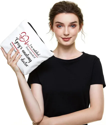 Vista 5 de Fokongna Divertida bolsa de maquillaje organizadora de viaje para mujeres, mamá, tía, mejor amiga, profesora, jefe, personal, colega, compañera