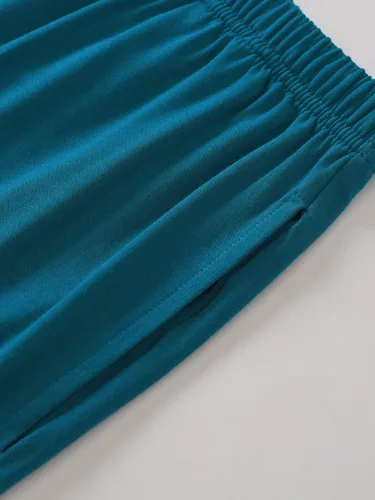 Vista 4 de Latuza Conjunto de pijama corto de viscosa suave y sedosa para mujer