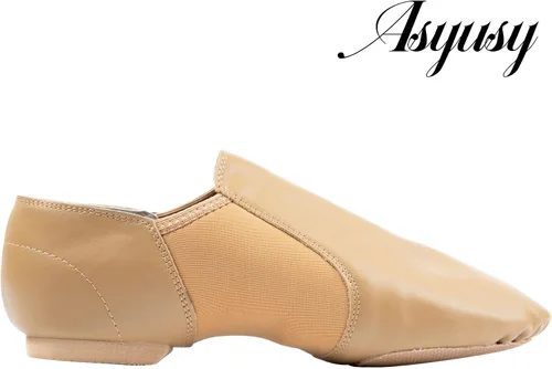 Vista 4 de Zapatos de baile de jazz de cuero de vaca 100% para mujereshombres