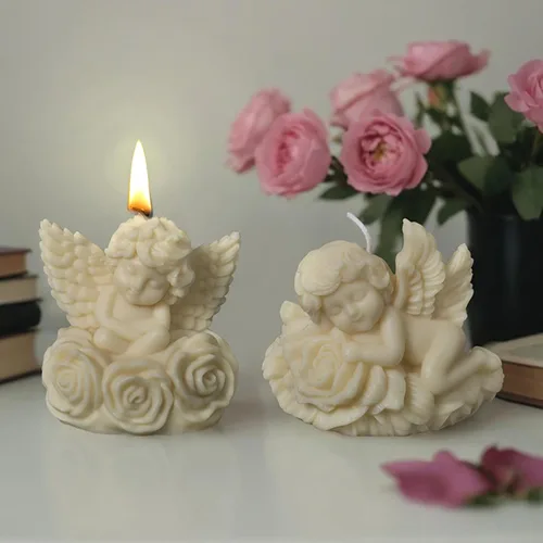 Vista 4 de Molde de silicona Nighthawk - Moldes de fundición de resina de silicona para velas y resina y jabón