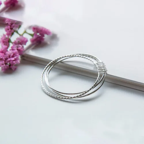 Vista 6 de Silver Bangle Bracelet