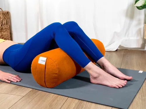 Vista 25 de Sol Living Almohada de yoga rectangular para meditación, accesorios de meditación de algodón, almohada de meditación restaurativa de yoga, almohada
