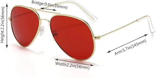 Vista 6 de Gafas de aviador Outray unisex, con visión nocturna, polarizadas