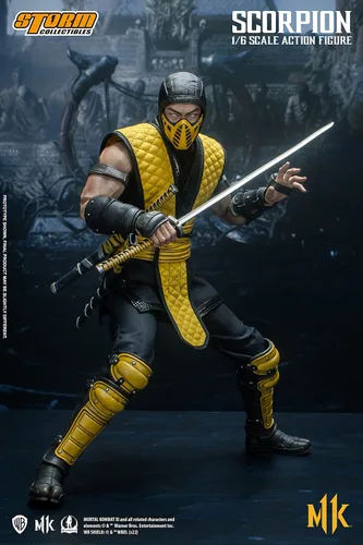 Vista 5 de Storm Collectibles - Mortal Kombat 11 - Figura de acción de Scorpion