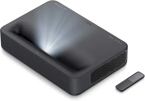 Vista 7 de Mini proyector con WiFi y Bluetooth, proyector láser portátil 1080P, corrección trapezoidal automática, enfoque automático, 400 lúmenes ISO, Smart