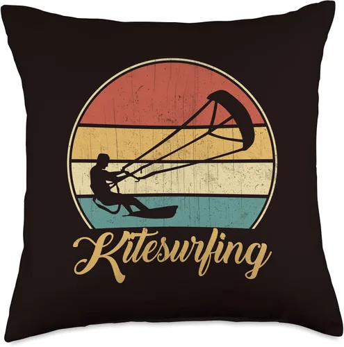 Vista 4 de Kitesurfing Kite Surfing Kiteboard Windsurfing Throw Pillow