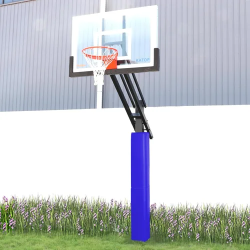 Vista 6 de Katop Acolchado cuadrado para bastón de baloncesto que se adapta a postes de 5 x 5 pulgadas, almohadilla de baloncesto duradera de 6 pies de alto