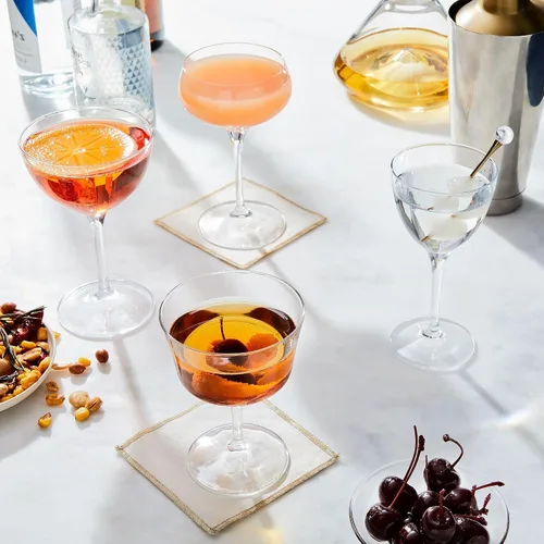 Vista 5 de Bormioli Rocco Bartender Novecento - Vasos de cóctel Fizz de 7.5 onzas, juego de 4, transparentes