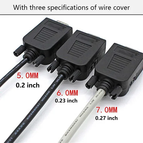 Vista 5 de DB9Breakout Conector a Cableado Solderles Terminal RS232Male Bolt