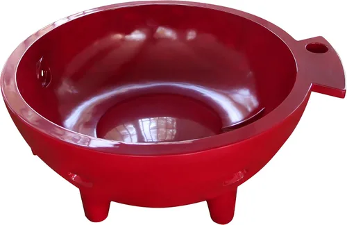 Vista 8 de ALFI brand FireHotTub-RW - Bañera de hidromasaje, vino tinto Rojo vino