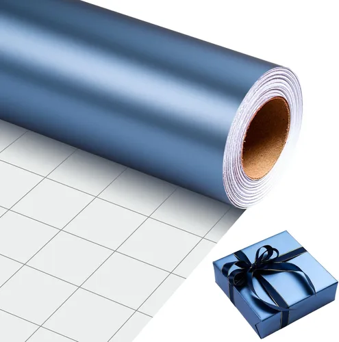 Vista 31 de Homeral Rollo de papel de regalo Jumbo de 30 pulgadas x 32.8 pies, color azul rey metálico para Navidad, cumpleaños, vacaciones, boda, baby shower