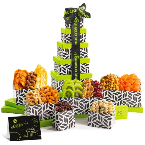 Vista 20 de NUT CRAVINGS - Cesta de regalo de frutas secas y nueces mixtas
