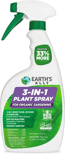 Vista 9 de Earth's Ally Spray 3 en 1 para Plantas Concentrado de 2.5 Galones para Plagas y Enfermedades - Insecticida Orgánico, Fungicida, Miticida - Listado