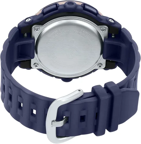 Vista 4 de Casio Analog-Digital Casual cuarzo para mujer Baby-G Casio BGA-150PG-2B1 Azul Patchwork Movimiento de cuarzo