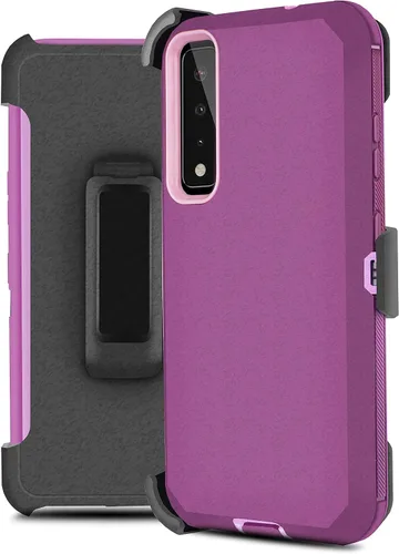 Vista 8 de Jackpot inalámbrico diseñado para LG Stylo 7 4G, con protector de pantalla integrado, funda resistente a prueba de golpes, funda con soporte Negro