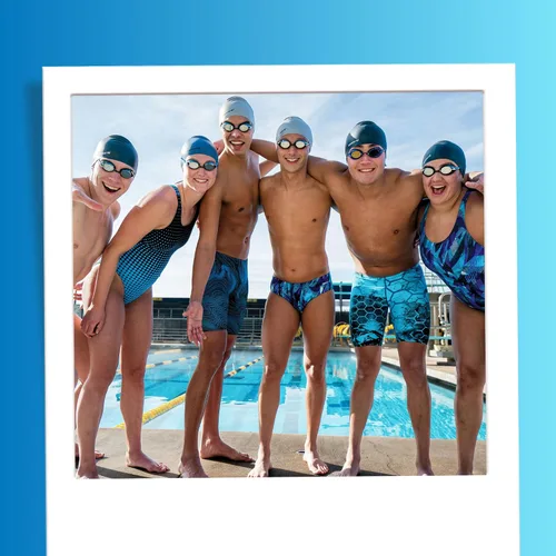 Vista 8 de Sporti Gafas de natación unisex para adultos, antiempañamiento sueco/sueco premium/sueco espejo + correa elástica