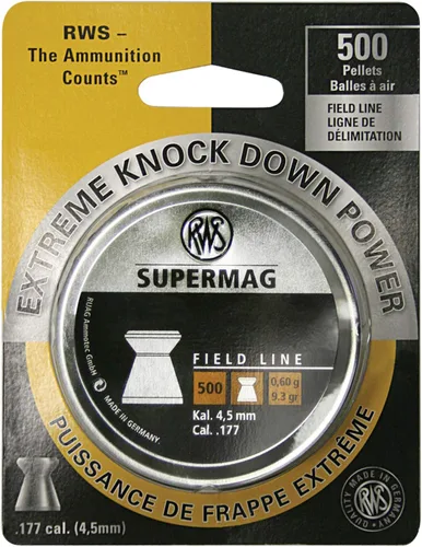 Vista 4 de Rheinisch-Westfalische 2315042 RWS Supermag 2315042 Air Gun Ammo .177 Field Line