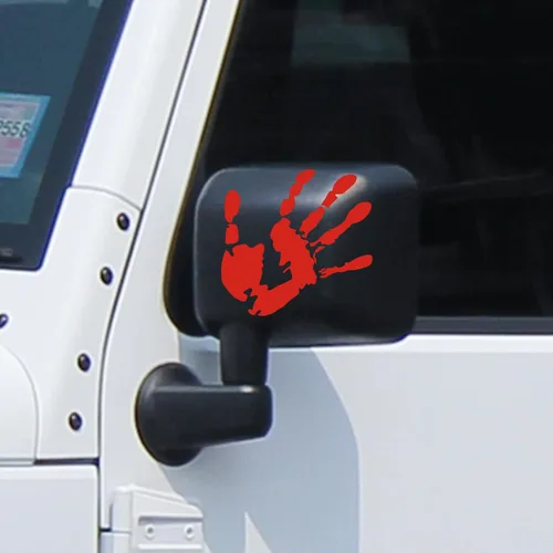 Vista 8 de Sabary 2 piezas de calcomanías de onda, señal de onda, compatible con SUV, vehículo todoterreno, para pegatinas manuales de automóviles, decoración