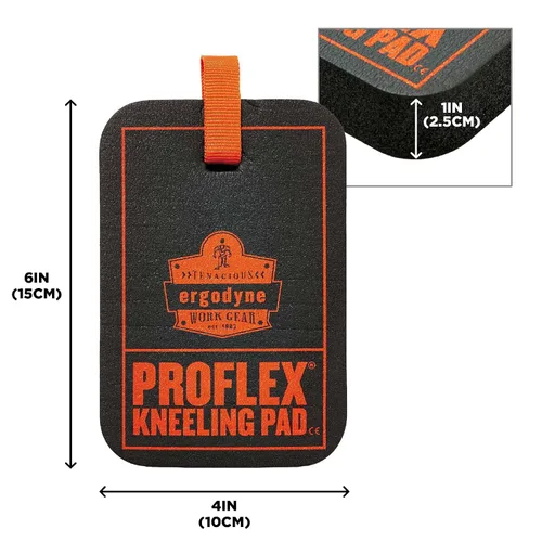Vista 4 de Ergodyne - 18365 ProFlex 365 Mini Almohadilla para Arrodillarse, 4" x 6" x 1", Negro