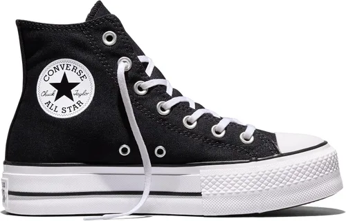 Vista 2 de Converse Chuck Taylor All Star Lift - Tenis de plataforma para mujer Negro/Blanco/Blanco