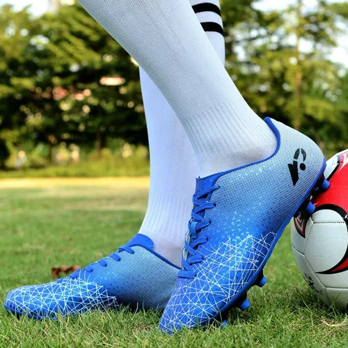 Vista 3 de MAUGELY AG - Zapatos deportivos de fútbol para hombre y mujer, resistentes al desgaste, antideslizantes para niños