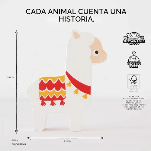 Vista 4 de Le Toy Van Torre apilable y bolsa de madera Petilou Andes 59.1 ft+