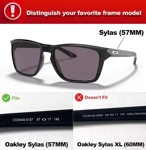 Vista 4 de Lentes Polarizadas De Reemplazo Para Oakley Sylas Gafas De Sol OO9448 2.244 in - Multicolor