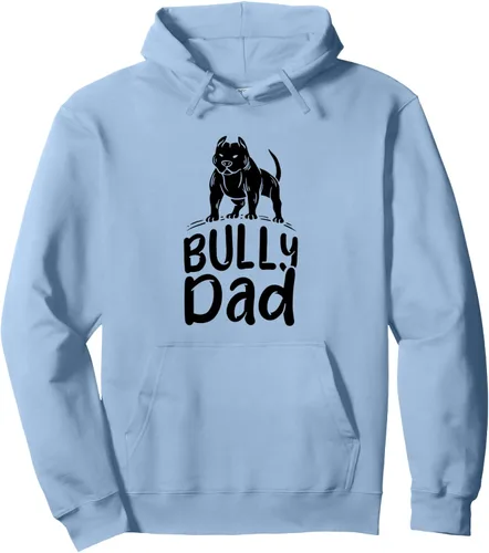 Vista 4 de American Bully Design for Dog Owner - Sudadera con capucha Bully Dad, Gris