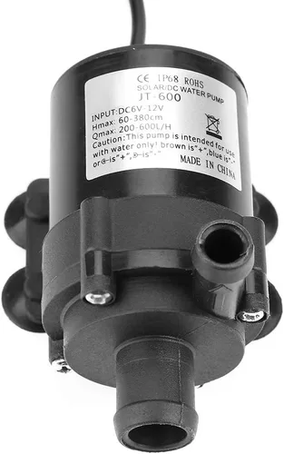 Vista 4 de Yctze Mini DC sin escobillas de 12 V para acuarios, fuentes y pequeños estanques de peces, 580 lh, bajo ruido, diseño compacto
