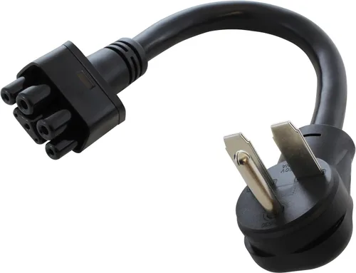 Vista 21 de AC WORKS Adaptador de carga EV para uso Tesla (TT-30P RV/Trailer 30A Gen2)
