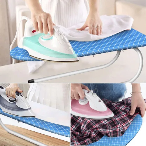 Vista 5 de Tabla de planchar, mesa de planchar plegable para dormitorio, hogar, uso en lavandería