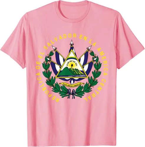 Vista 60 de amdesco Salvador Camisa, salvadoran Escudo de armas playera, mujer L, Blanco