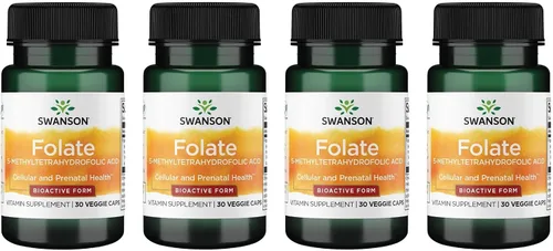 Vista 6 de Swanson Folato (ácido 5-metiltetrahidrofólico) 400 mcg 30 cápsulas vegetales