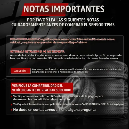 Vista 3 de 1 paquete de sensor de reemplazo del sistema de monitoreo de presión de neumáticos TPMS para Chevy Silverado GMC Cadillac Buick Saturn SAAB