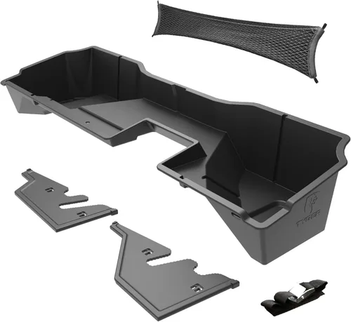 Vista 6 de Tyger Auto Caja de almacenamiento para debajo del asiento compatible con Chevy Silverado GMC Sierra 1500 2007-2013; 2007-2014 2500 3500HD Crew Cab