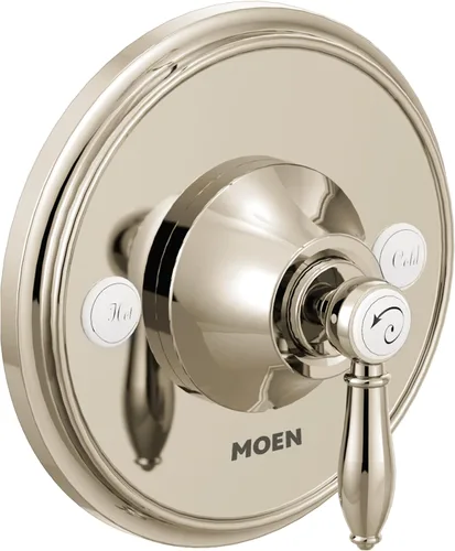 Vista 12 de Moen Weymouth TS3210BG - Kit de ajuste de válvula de equilibrio de presión Posi-Temp de oro cepillado de 1 mango, requiere válvula, TS3210BG