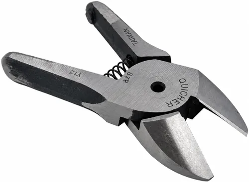 Vista 3 de Alicates de corte diagonal neumático para cuchillas de repuesto extra, cabeza de corte diagonal neumática S7P, para alambre de cobre de 0.130 in
