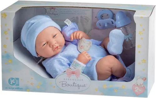 Vista 6 de La Newborn de JC Toys, Real Boy in Blue, Rosado
