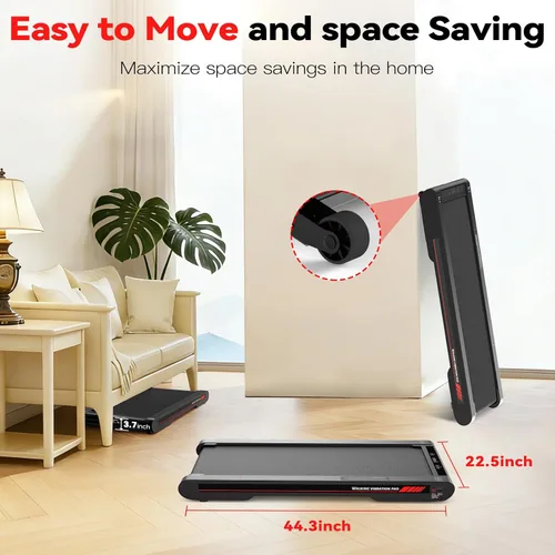 Vista 8 de Sperax Walking Treadmill Pad with APP, 3 in 1 Under Desk Treadmill, 400W Low Noise Walking Vibration Pad with Remote Control,Portable Treadmills for