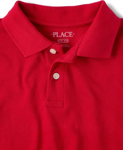 Vista 2 de The Children's Place - Polo de piqué de manga corta para niño