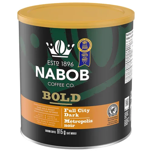 Vista 9 de NABOB Full City - Café molido oscuro, 32.27 onzas, paquete de 6 unidades {Importado de Canadá}