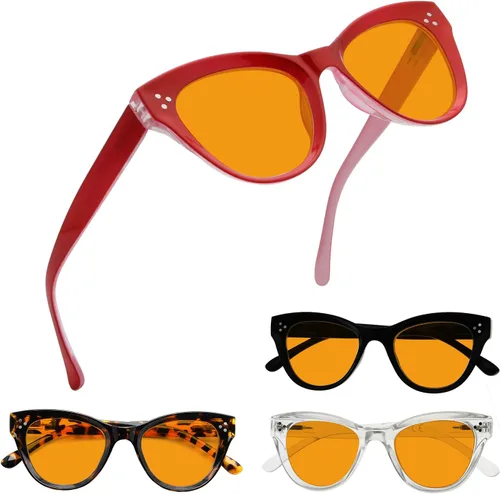 Vista 13 de Eyekepper Paquete de 4 lentes con diseño de ojo de gato de gran tamaño para mujer Lupa para mujer, elegantes lentes de lectura para mujer