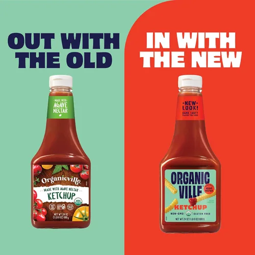 Vista 3 de Organicville - Ketchup orgánico - 24 onzas.