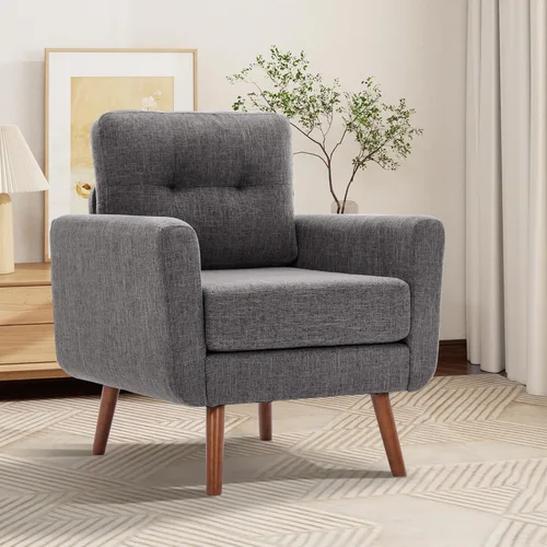Vista 49 de Tbfit Sofá en Forma de L, Sofás Seccionales Modernos de Mediados de Siglo de 80" de Ancho, Sofás de 3 Plazas con Chaise Lounge Amplio, Sofá Beige