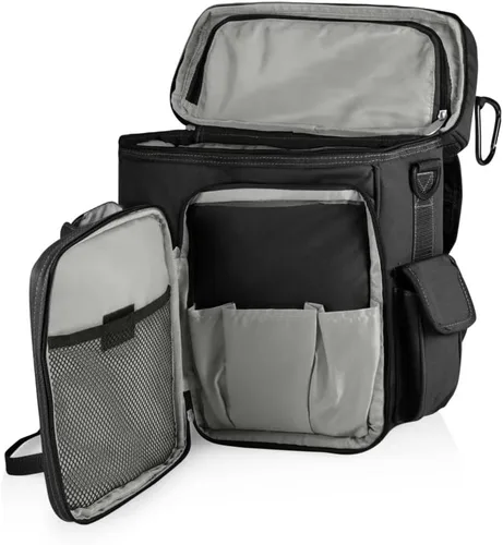 Vista 4 de NCAA Virginia Cavaliers Turismo Mochila hielera con portador de botella de agua - Mochila enfriadora suave - Bolsa enfriadora de viaje