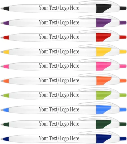 Vista 16 de SyPen Bolígrafos personalizados con tu logotipo o texto personalizado, paquete de 500 unidades a granel para negocios, fiestas y eventos, bolígrafos