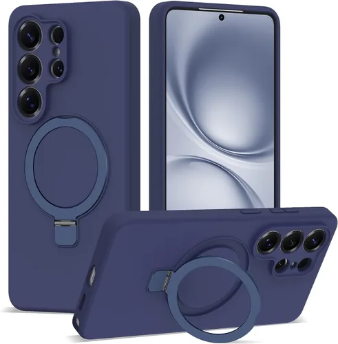 Vista 77 de SKYLMW - Funda para Samsung Galaxy S23 con soporte, 6.1 pulgadas, color negro Soporte de anillo magnético, compatible con Mag-Safe, funda