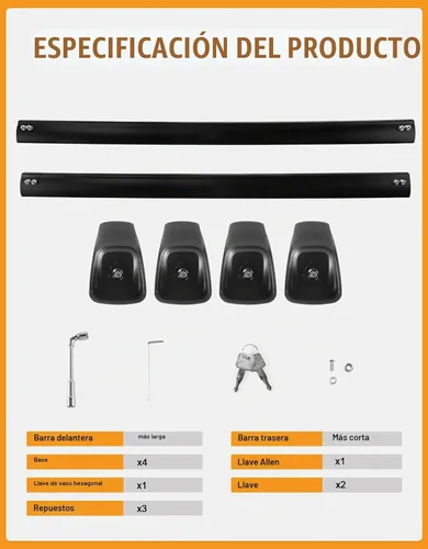 Vista 8 de Barras transversales de techo resistentes de 330 libras para Audi Q5 2018