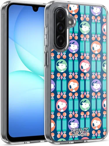 Vista 155 de Head Case Designs Snoopy Deco Dreams - Funda de gel con licencia oficial de Peanuts Blue Pattern [protección de grado militar] compatible con Google