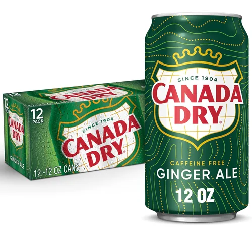 Vista 14 de Canada Dry Zero Sugar Ginger Ale Soda, latas de 12 onzas líquidas (paquete de 12)